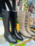 Fashionable Knee High Length Riding Zippers Boots